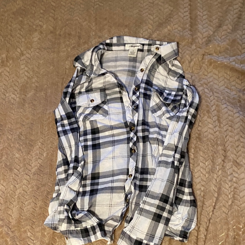 Passport Black and White Checkered Shirt